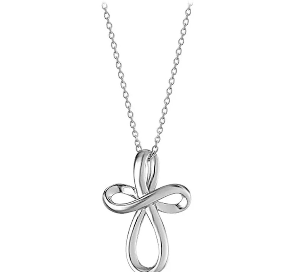 Cross Pendant Silver Necklace
